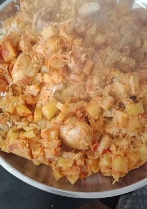 صورة لوصفة دجاج مع رز
