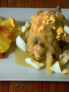 Una foto de Coquelet en salsa de miso