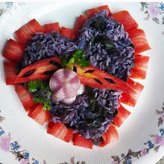 A picture of Purple Pulao.
