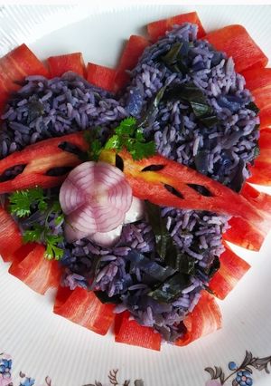 A picture of Purple Pulao.