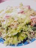 Piatti Smart n°3: riso integrale, crauto bianco e prosciutto