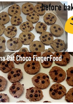 Foto resep BANANA OAT CHOCO (cemilan bayi 9+)