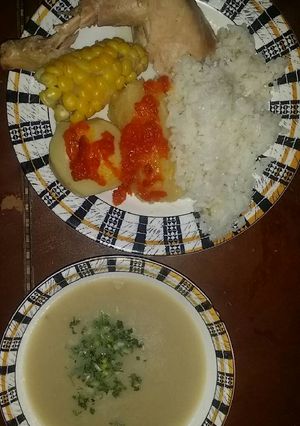 Una foto de Sancocho de gallina