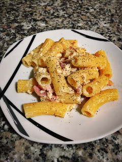 Una foto de Pasta a la carbonara