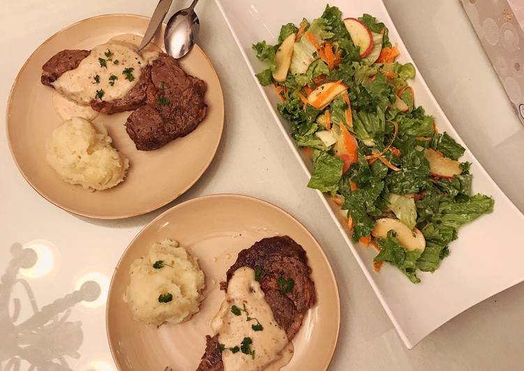 Recipe of Award-winning Steak Dinner for Couple