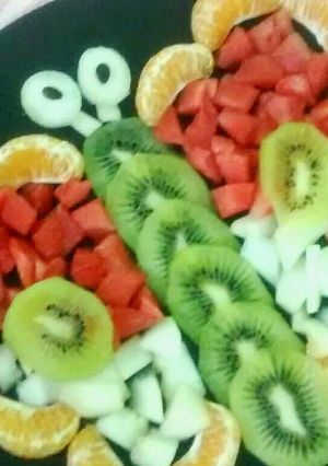 A picture of Beautiful butterfly salad.