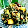 লাউ শাকের তরকারি (lau shaaker tarkari recipe in Bengali)