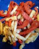 甜椒土豆絲（低醣生酮餐）（簡單料理）（家常菜）（快速料理）（素食料理）