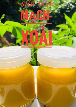 Hình của món Sữa yến mạch- xoài.