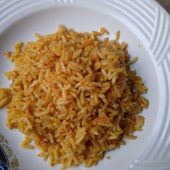 A picture of Local jollof rice#box making#.