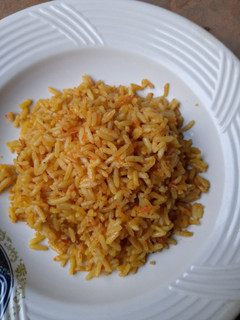 A picture of Local jollof rice#box making#.