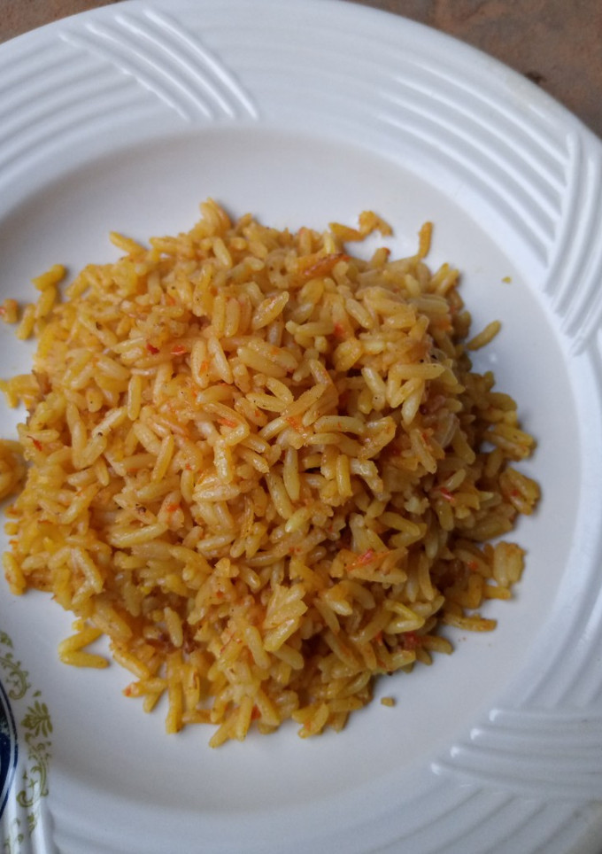 A picture of Local jollof rice#box making#.