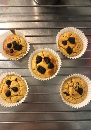 Una foto de Muffins de garbanzo bajo índice glucémico