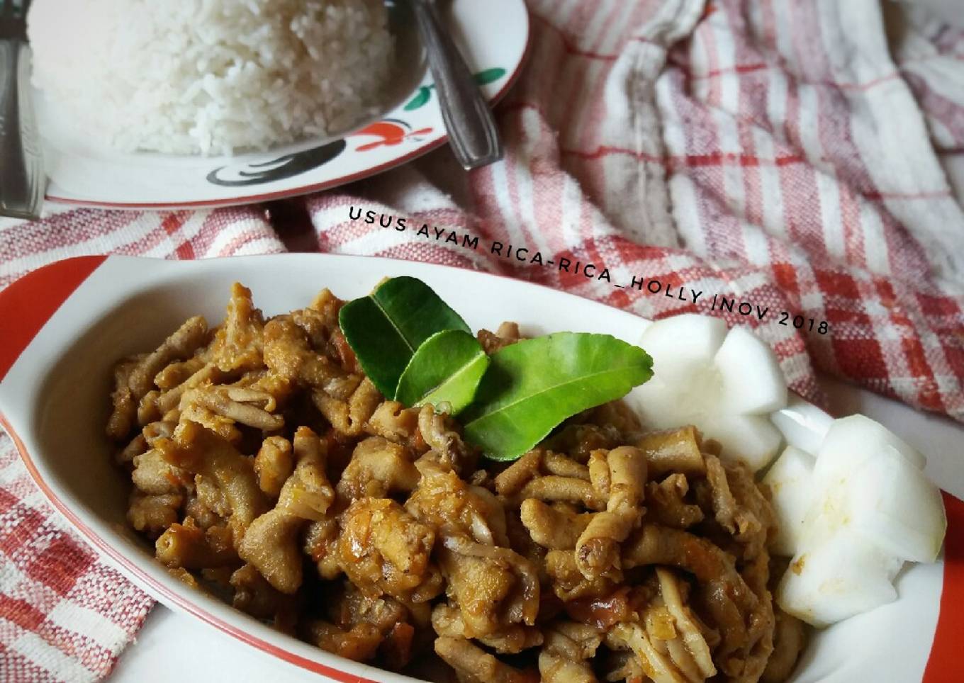 Usus Ayam Rica-Rica