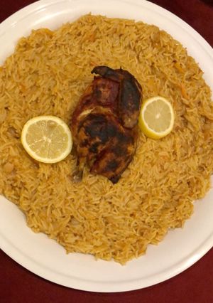 صورة لوصفة رز بخاري بدجاج