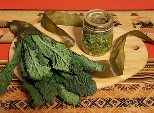 Foto di Pesto fatto con il cavolo nero