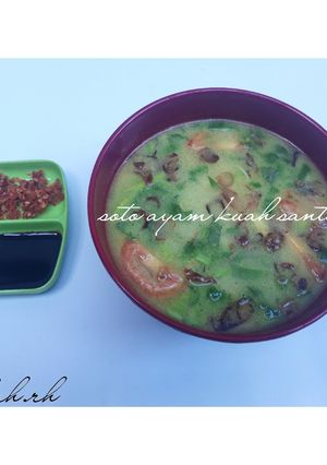 Foto resep Soto ayam kuah santan