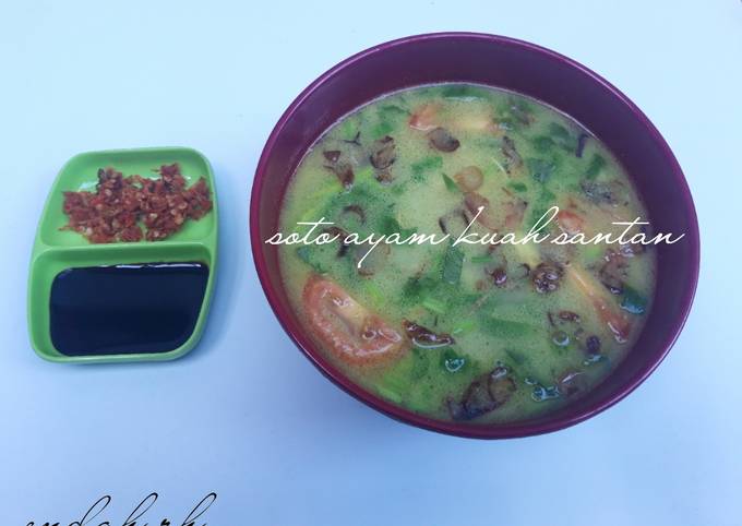 Soto ayam kuah santan