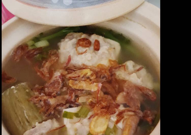 Tahu baso + pare baso Tahu baso + pare baso