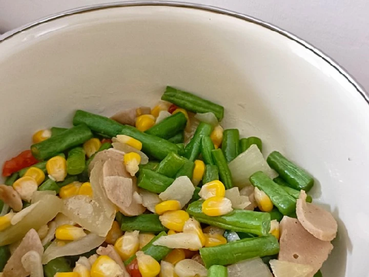 Langkah Gampang Membuat Resep Tumis Buncis Jagung Bakso yang  Bikin Ketagihan Anti Ribet, Sempurna