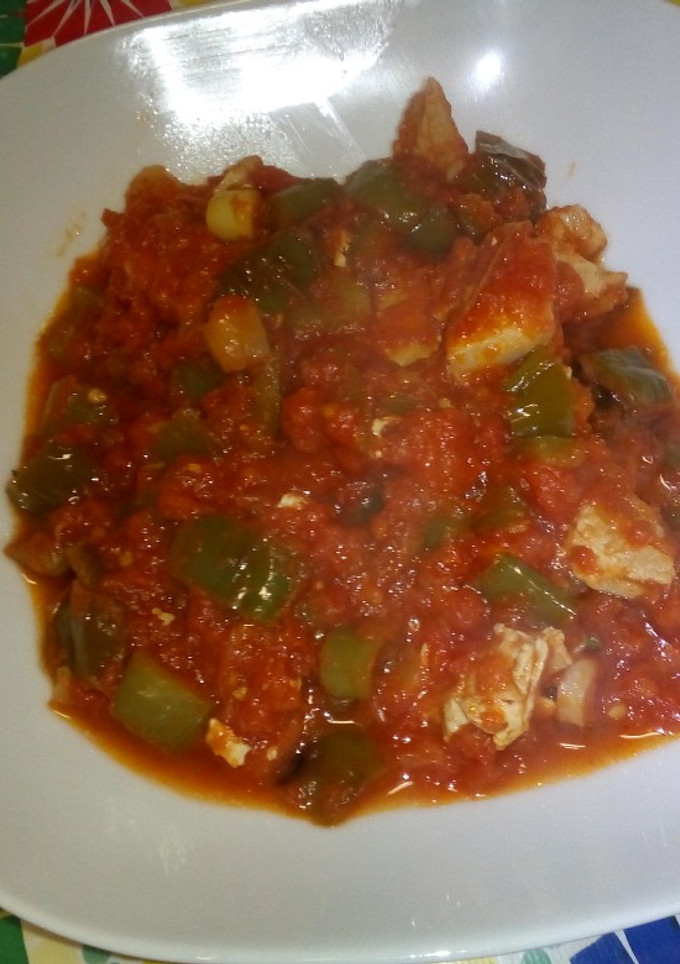 Una foto de Lomo con tomate