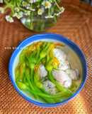 Canh Bông Bí Cá Thác Lác