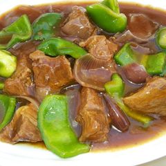 A picture of Chinese beef sauce.