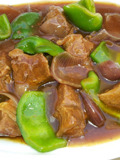 A picture of Chinese beef sauce.