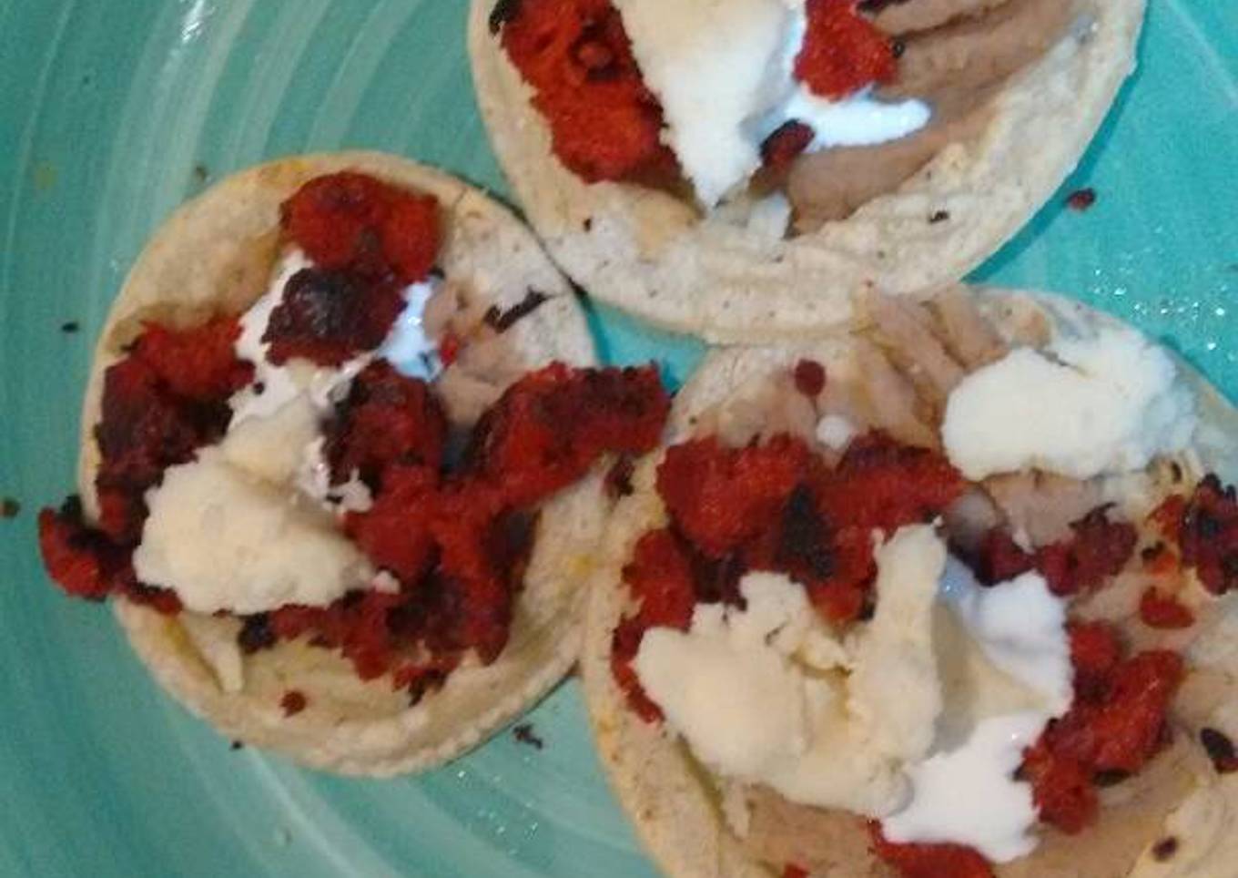 Sopes de chorizo. ॐ