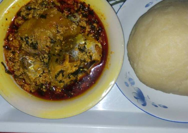 Easiest Way to Tips Perfect Poundo yam, Egwusi and fresh fish