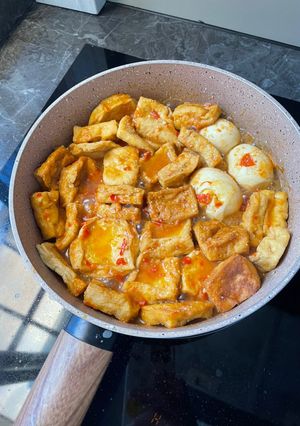 Foto resep Tahu dan telur bumbu bali sehat minim minyak