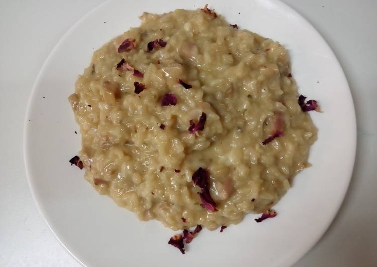 Risotto de setas y bacon para 2 personas Receta de Ruben Muñoz Garcia