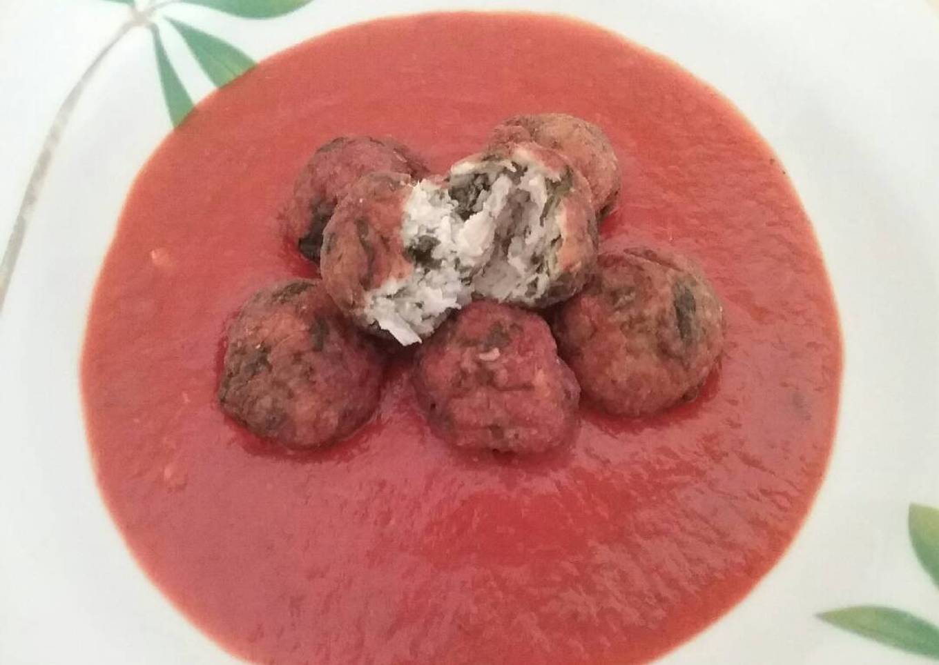Albóndigas de pollo y acelgas