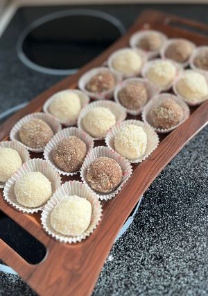 صورة لوصفة كرات جوز الهند (رافايلو)
