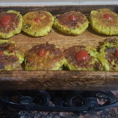 A picture of Sweet potato tikki.