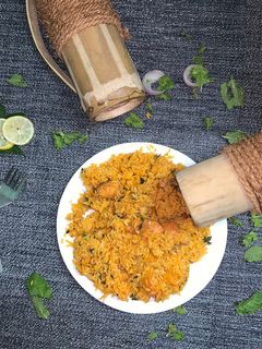 மூங்கில் சிக்கன் பிரியாணி/ bamboo chicken biryani in tamil செய்முறை முக்கிய புகைப்படம்