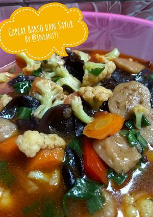 Foto resep Capcay Bakso dan Sayur Cepat dan hemat waktu 🍲