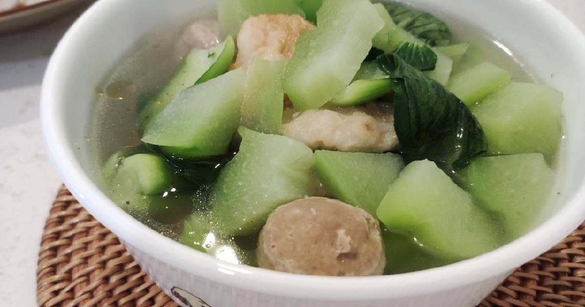 Resep Labu Siam Pakcoy Kuah Bening Sedap Oleh Mamawok Cookpad