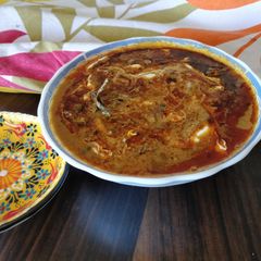 A picture of Dal makhani is black dal cooked in slow flame.