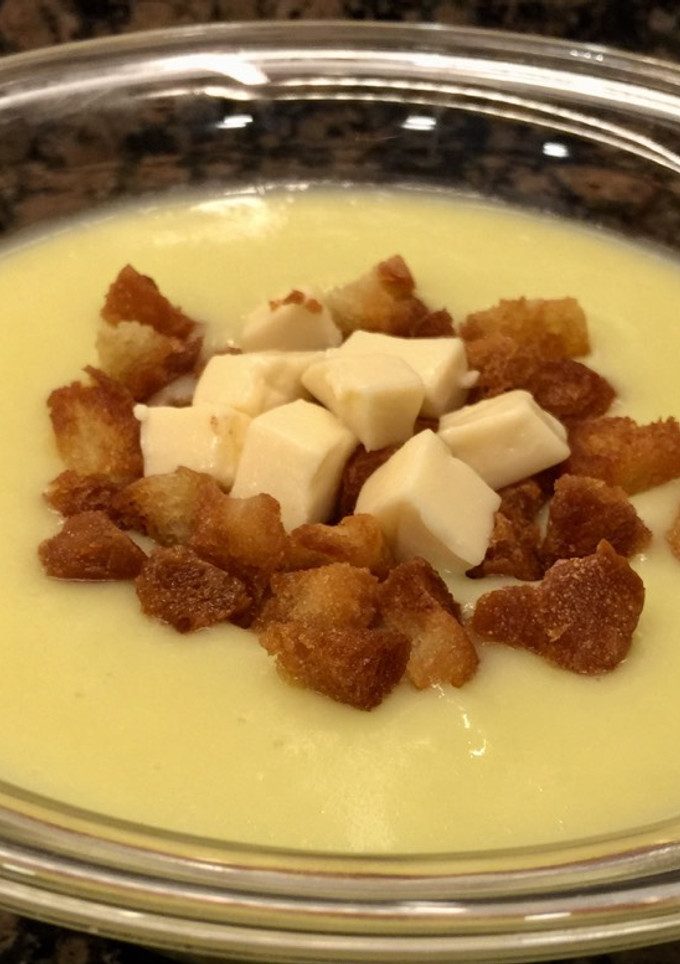Una foto de Crema de calabacín