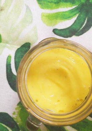 Hình của món Sinh tố xoài chuối sữa chua.