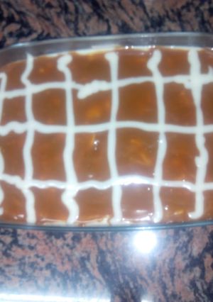 صورة لوصفة كيكة بصوص الكراميل