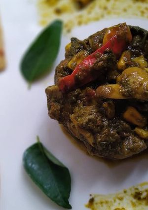 A picture of Spinach Corn Mushroom.