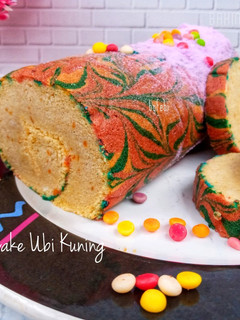Foto resep Roll Cake Ubi Kuning Panggang