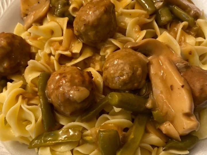 Simple Way Make Recipe Slow Cooker Salisbury Steak Meatballs that is Awesome, Addictive}