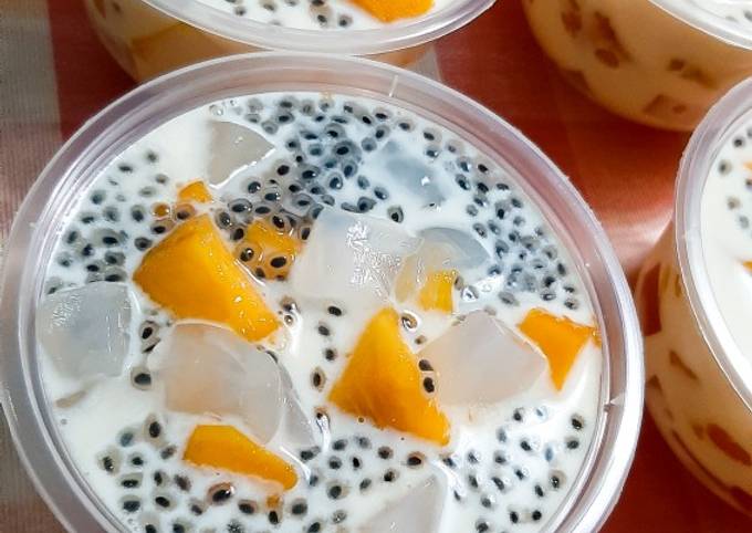 Langkah Mudah untuk Menyiapkan Mango Milk Cheese🥭🧀, Lezat