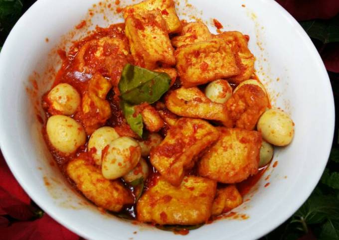 Ini dia! Resep gampang memasak Tahu telor bumbu bali atau bumbu merah  sempurna