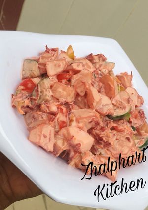 A picture of Potato and beetroot salad 🥗.