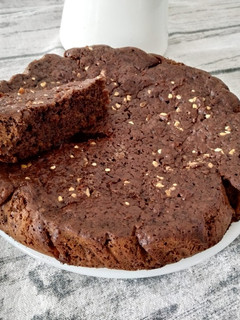 Una foto de Bizcocho de calabaza y chocolate