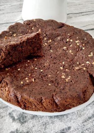Una foto de Bizcocho de calabaza y chocolate